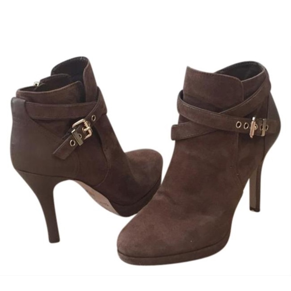 WHBM Booties — Brown